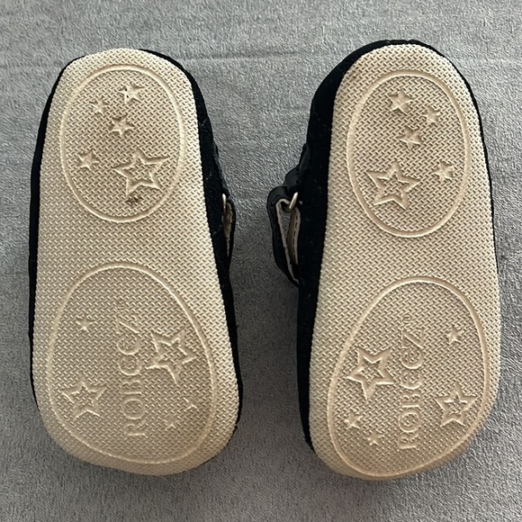 ROBEEZ MARY JANE first walker black leather shoe - Picture 2 of 4